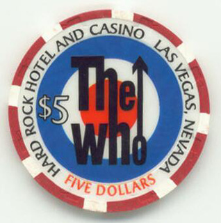 Las Vegas Hard Rock Hotel The Who $5 Casino Chip