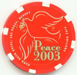 Hard Rock Christmas 2003 $5 Casino Chip 