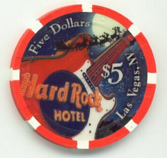 Hard Rock Hotel Christmas 2006 $5 Casino Chip