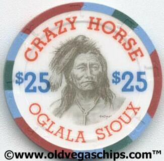 Paul-Son American Indians $25 Clay Poker Chips