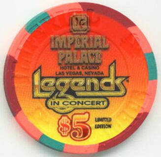 Imperial Palace Dealertainers $5 Casino Chip