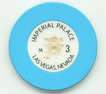 Imperial Palace Roulette Casino Chip Blue