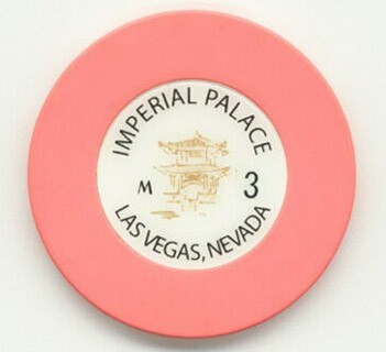 Imperial Palace Roulette Casino Chip Pink