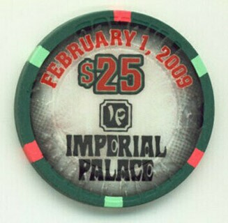 Imperial Palace Superbowl 2009 $25 Casino Chip