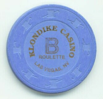Klondike Casino Blue Roulette Casino Chip