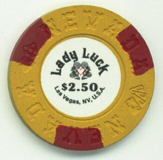 Lady Luck $2.50 Casino Chip