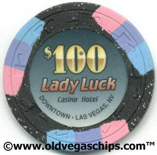 Lady Luck $100 Casino Chip