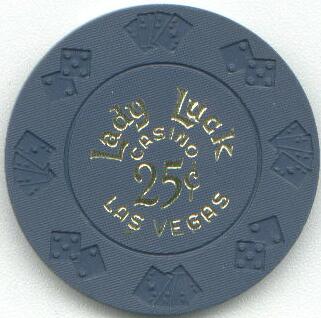 Lady Luck 25¢ Casino Chip