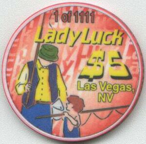 Lady Luck Father's Day $5 Casino Chip