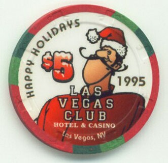 Las Vegas Club Happy Holidays / New Year $5 Casino Chip