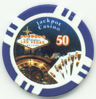 Las Vegas Jackpot Casino $50 Poker Chips
