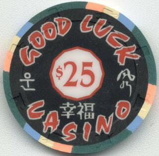 Good Luck Casino Paul-Son Clay Poker Chips $25