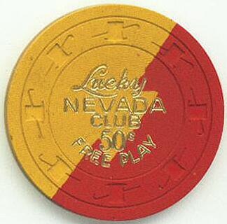 Las Vegas Lucky Nevada Club 50¢ Casino Chip