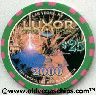 Las Vegas Luxor Hotel Millennium $25 Casino Chip