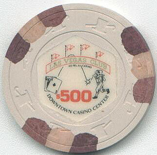 Las Vegas Club $500 Casino Chip