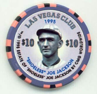 Las Vegas Club Shoeless Joe Jackson $10 Casino Chip