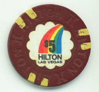 Las Vegas Hilton Rainbow $5 Casino Chip