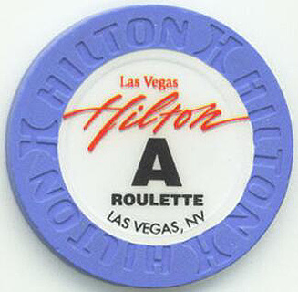 Las Vegas Hilton Purple Roulette Chip