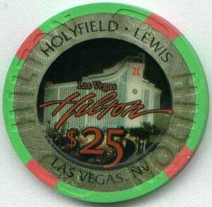Las Vegas Hilton Lennox Lewis $25 Casino Chip