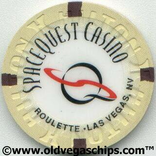 Las Vegas Hilton Spacequest Tan Roulette Chip