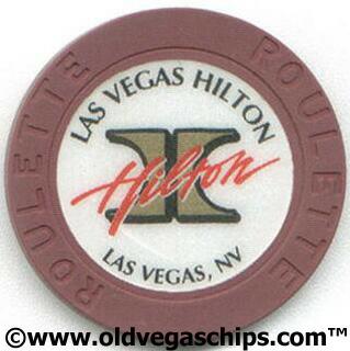 Las Vegas Hilton Brown Roulette Chip