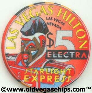 Las Vegas Hilton Starlight Express $5 Casino Chip