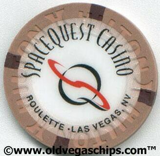 Las Vegas Hilton Spacequest Brown Roulette Chip