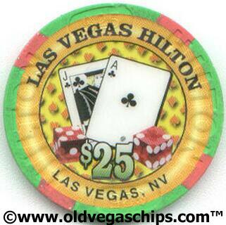 Las Vegas Hilton Millennium Clubs $25 Casino Chip