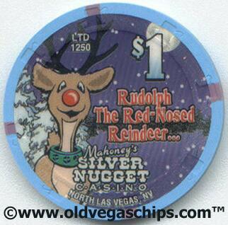 Mahoney's Silver Nugget Christmas $1 Casino Chip