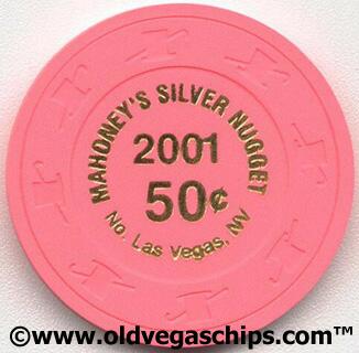 Mahoney's Silver Nugget 2001 50¢ Casino Chip