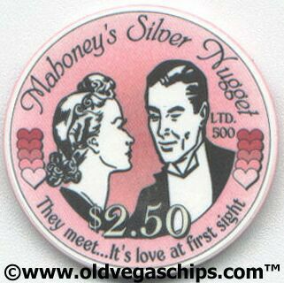 Mahoney's Nugget Valentine's Day 2003 $2.50 Chip 