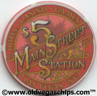 Main Street Station $5 Casino Chip
