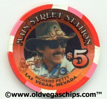 Main Street Station Richard Petty $5 Casino Chip