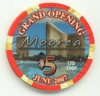 Mandalay Bay Moorea Grand Opening $5 Casino Chip
