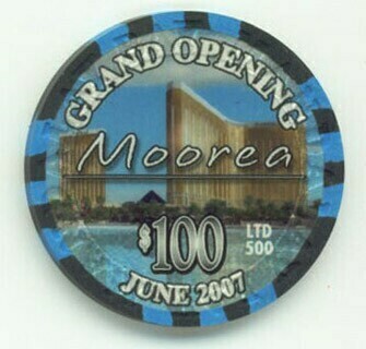 Mandalay Bay Moorea Grand Opening $100 Casino Chip