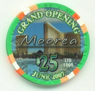 Mandalay Bay Moorea Grand Opening $25 Casino Chip