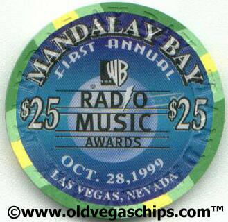 Mandalay Bay Radio Music Awards $25 Casino Chip