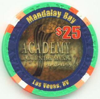 Mandalay Bay Country Music Awards $25 Casino Chip 