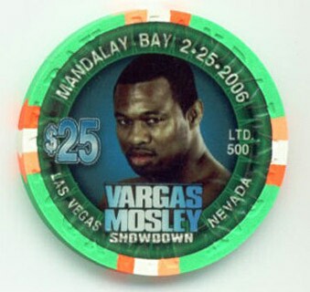 Mandalay Bay Sugar Shane Mosley $25 Casino Chip