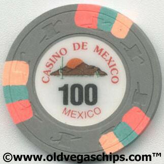 Casino De Mexico Paul-Son Clay $100 Poker Chips