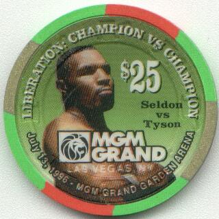 MGM Grand Mike Tyson & Sheldon $25 Casino Chip