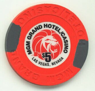 MGM Grand 2010 Recession Inlay $5 Casino Chip