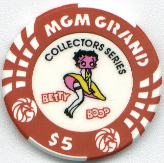 Las Vegas MGM Grand Betty Boop Casino Chips
