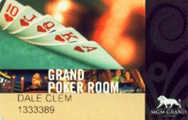 MGM Grand Poker Room Club Card