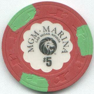 Las Vegas MGM Marina $5 Casino Chip