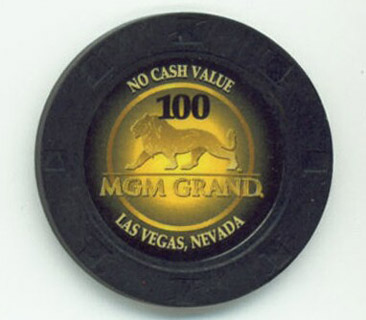 MGM Grand No Cash Value $100 Casino Chips