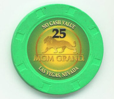 MGM Grand No Cash Value $25 Casino Chip