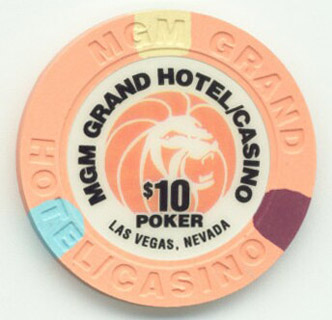 Las Vegas MGM Grand Poker Room $10 Chip