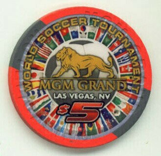 MGM Grand World Soccer Tournament 2010 $5 Casino Chip