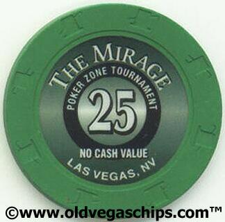 Las Vegas Mirage $25 Poker Tournament Chip